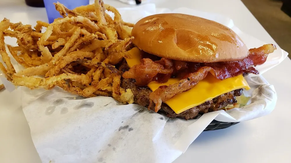 Double Cheeseburger and Fries